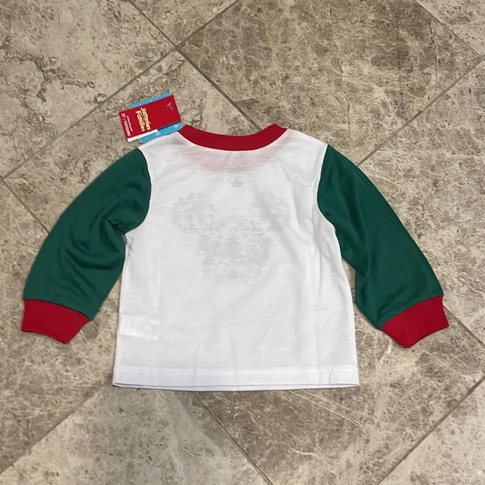 Disney Mickey Mouse Christmas Pajamas Toddler 2T Boys NEW Holiday 2 Piece Set